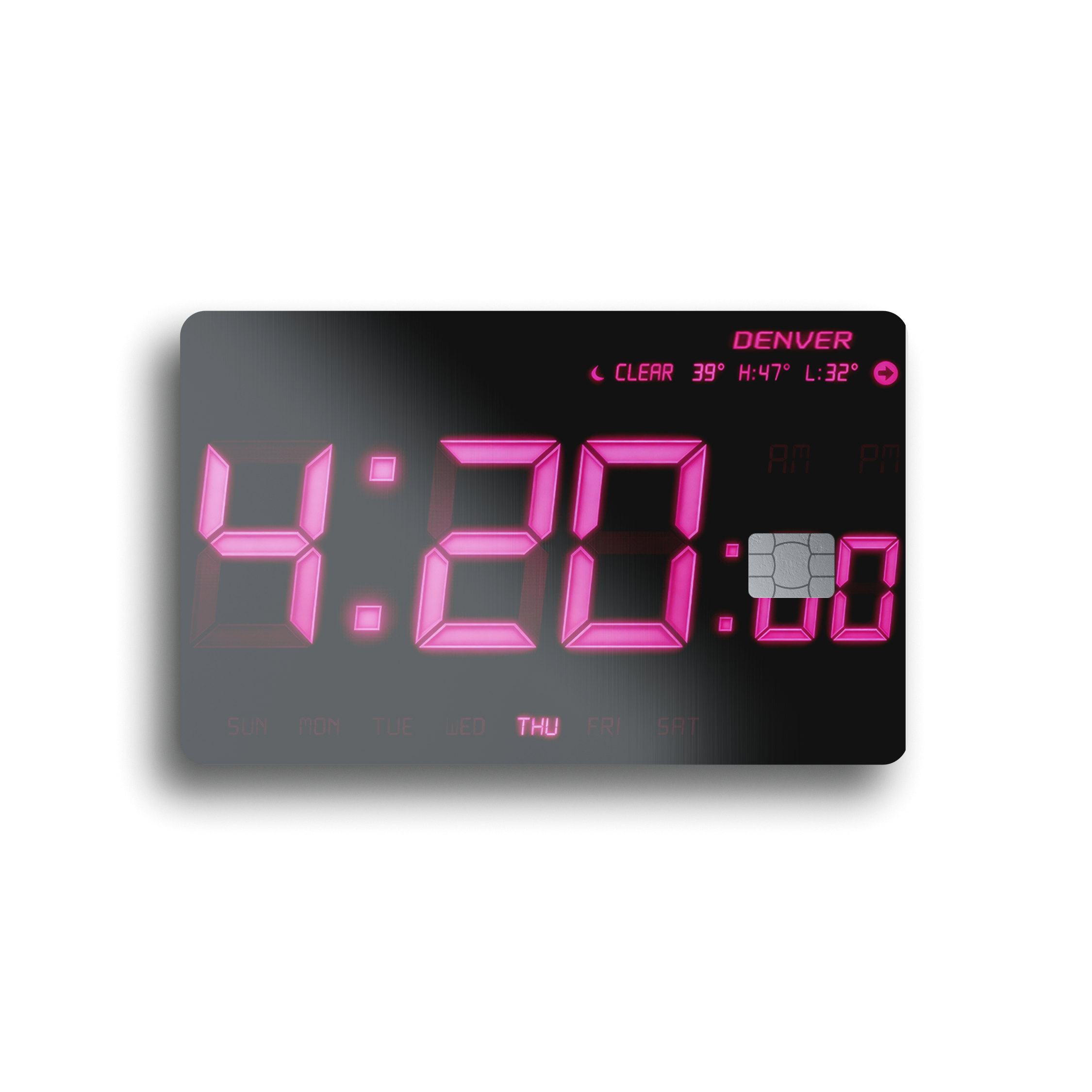 Denver 420 Clock Card Skin